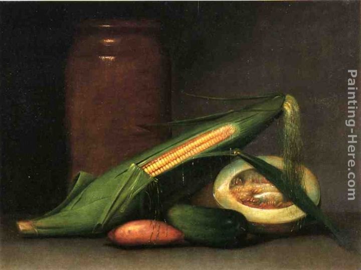 Raphaelle Peale Corn and Canteloupe